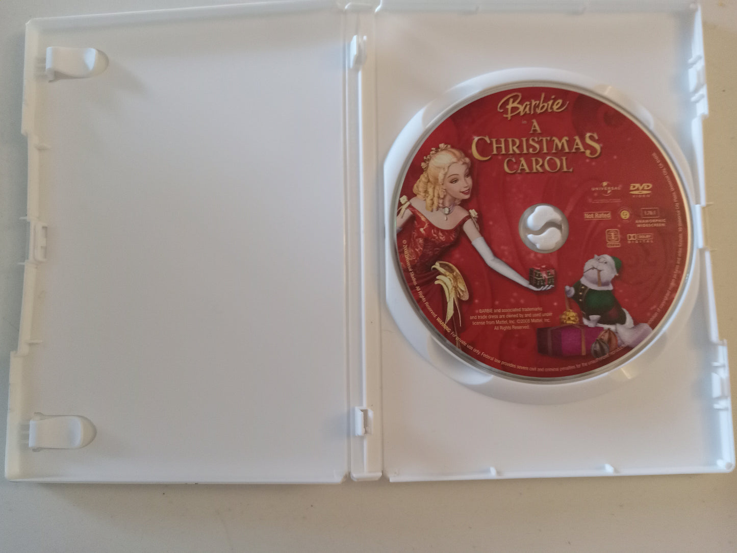 DVD: Barbie In A Christmas Carol (2008, Widescreen, Not Rated) Universal Animation USED