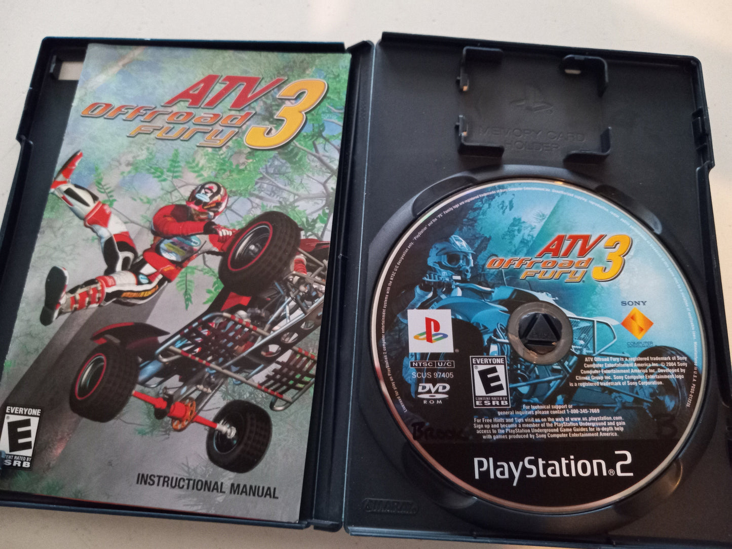 ATV Off-road Fury 3, Playstation 2 PS2 Video Game, Rated E, USED