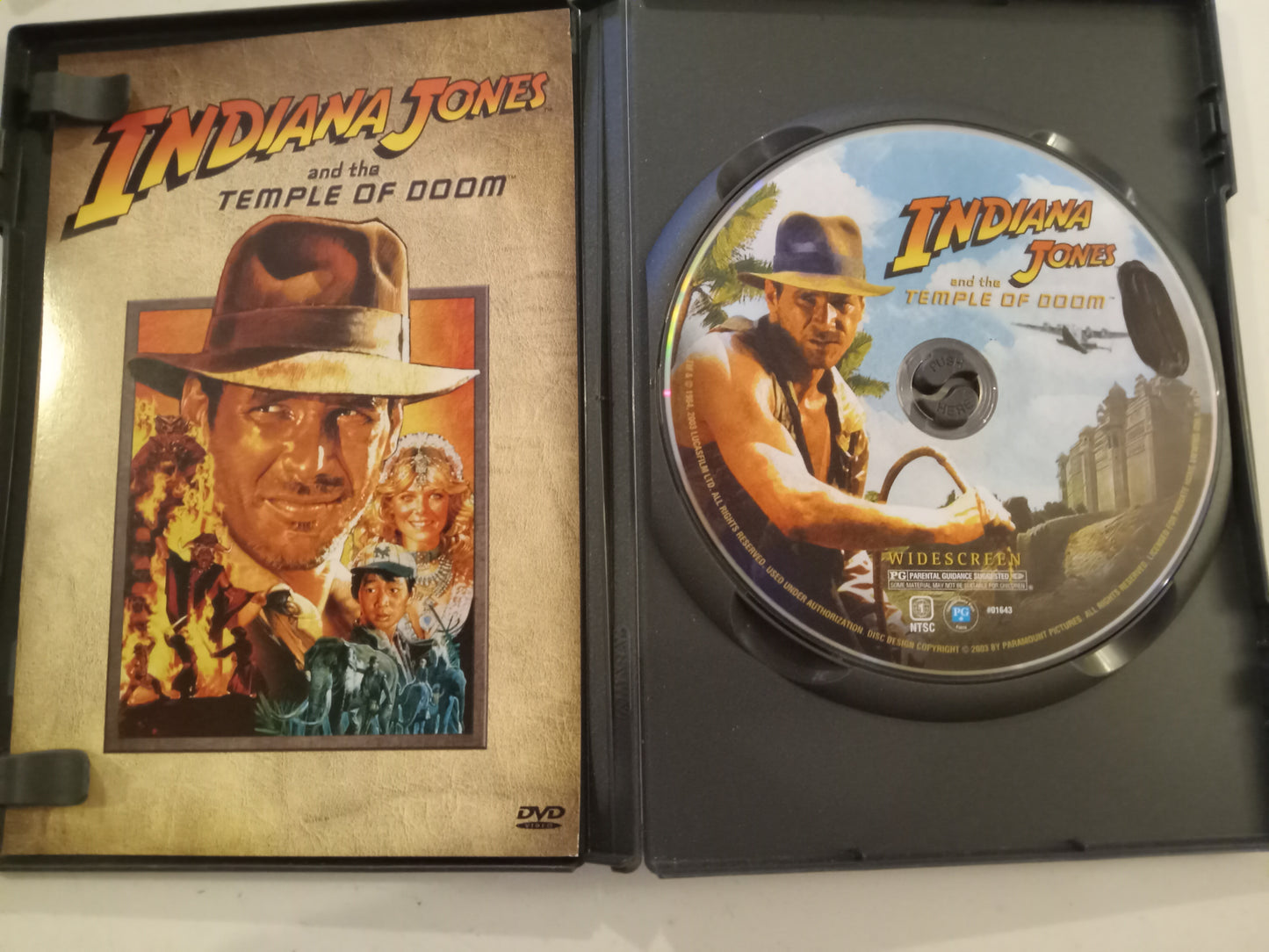 DVD: Indiana Jones And The Temple Of Doom (2003, Fullscreen Rated PG) Harrison Ford USED