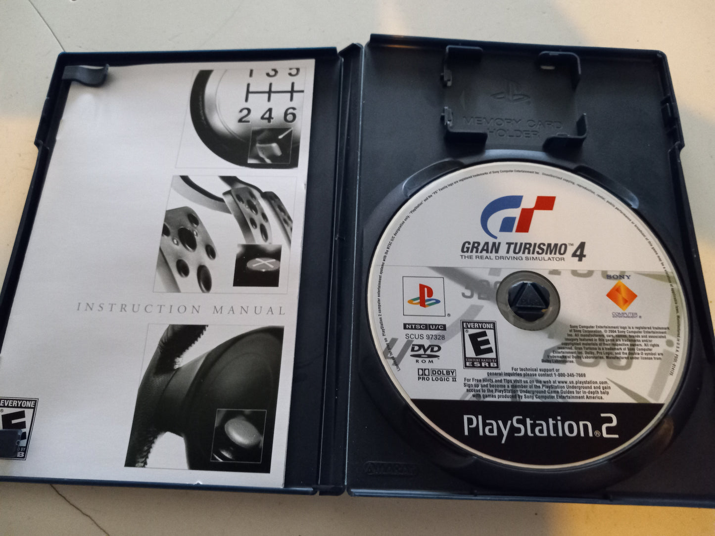 Gran Turismo 4 The Real Driving Simulator, Playstation 2 PS2 Video Game, Rated E, USED