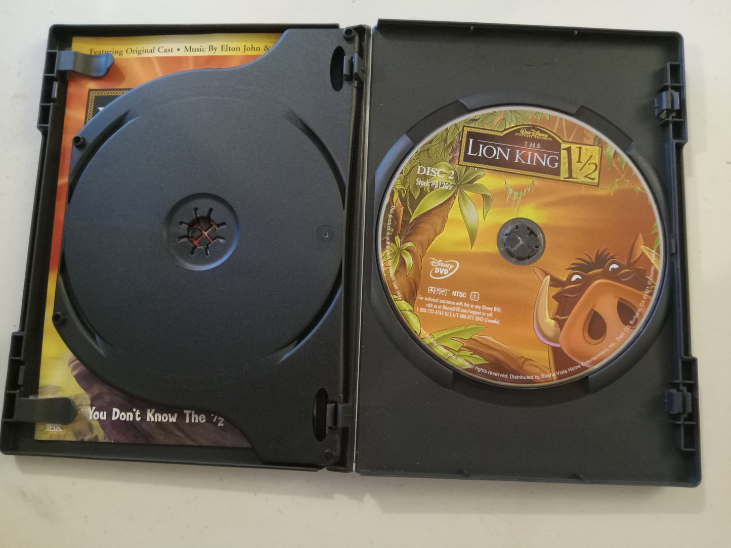 DVD: The Lion King 1 1/2 (2004, Widescreen, Rated G) Disney Animation Elton John USED