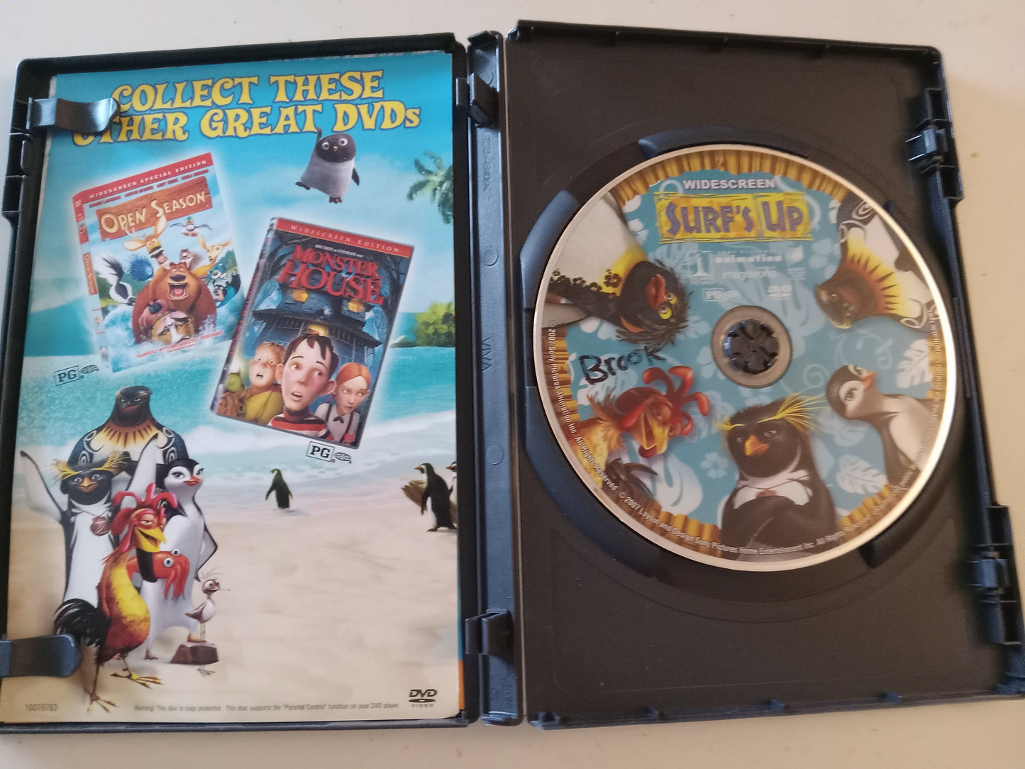 Surf's Up, Sony Animation DVD Movie, Widescreen/Fullscreen, Rated PG, USED