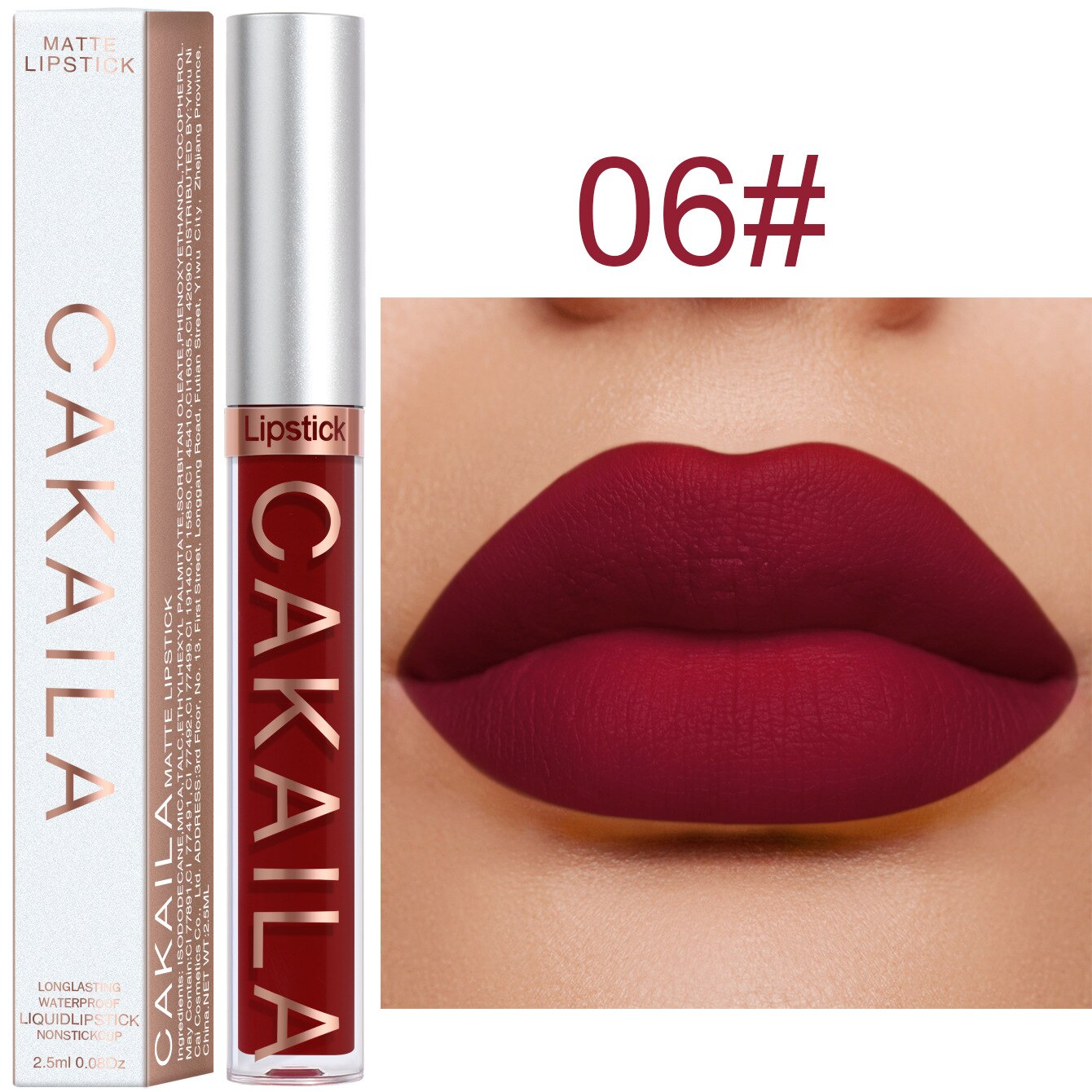 Lipstick Matte Velvet Texture Non-stick Cup Waterproof Long Lasting Gloss 18 Many Colors NEW