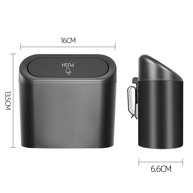 Car Truck Automotive Hanging Trash Bin Can Discrete Stylish Drip/Splash Free NEW