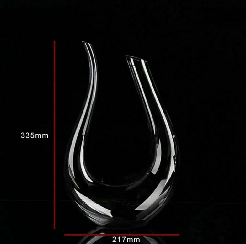 Elegant Crystal Wine Decanter Bottle Swan Shape 1500mL NEW