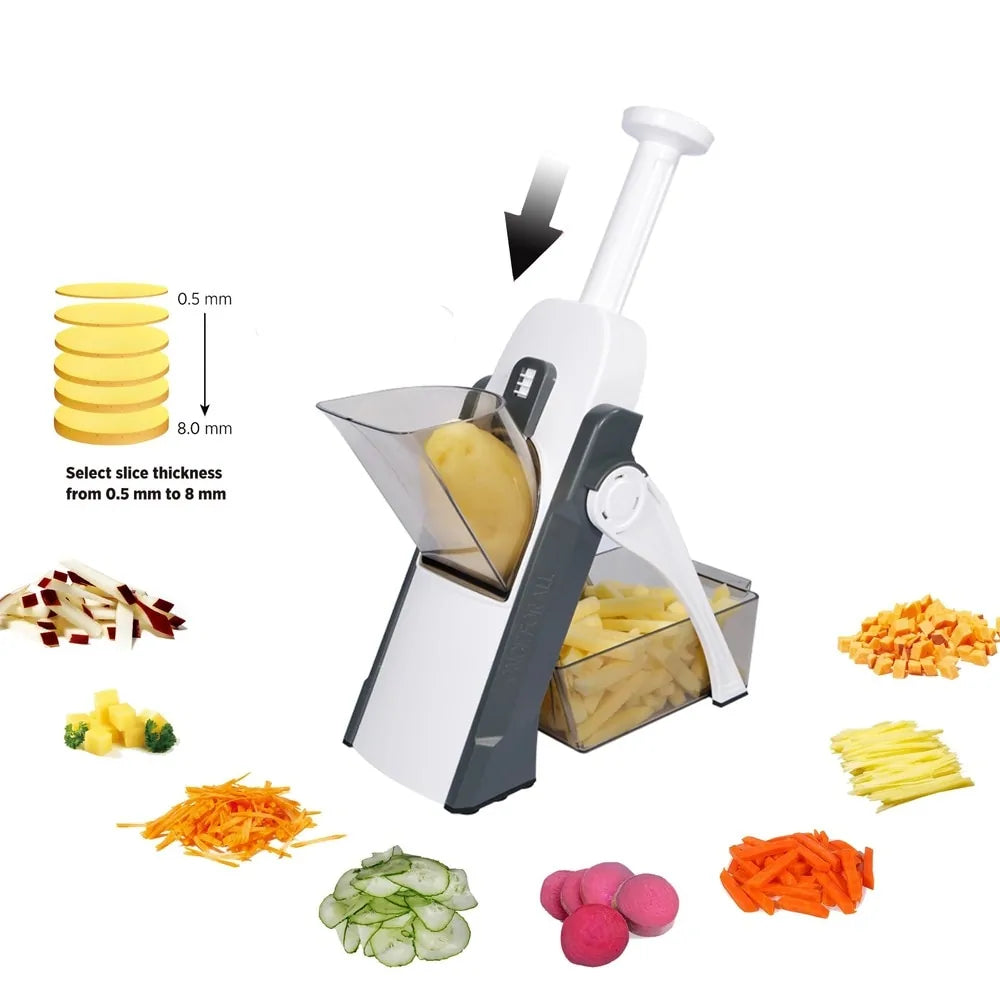 Multi-function Food Slicer Tool Kitchen Accessory Fast Efficient Chop French Cuts NEW