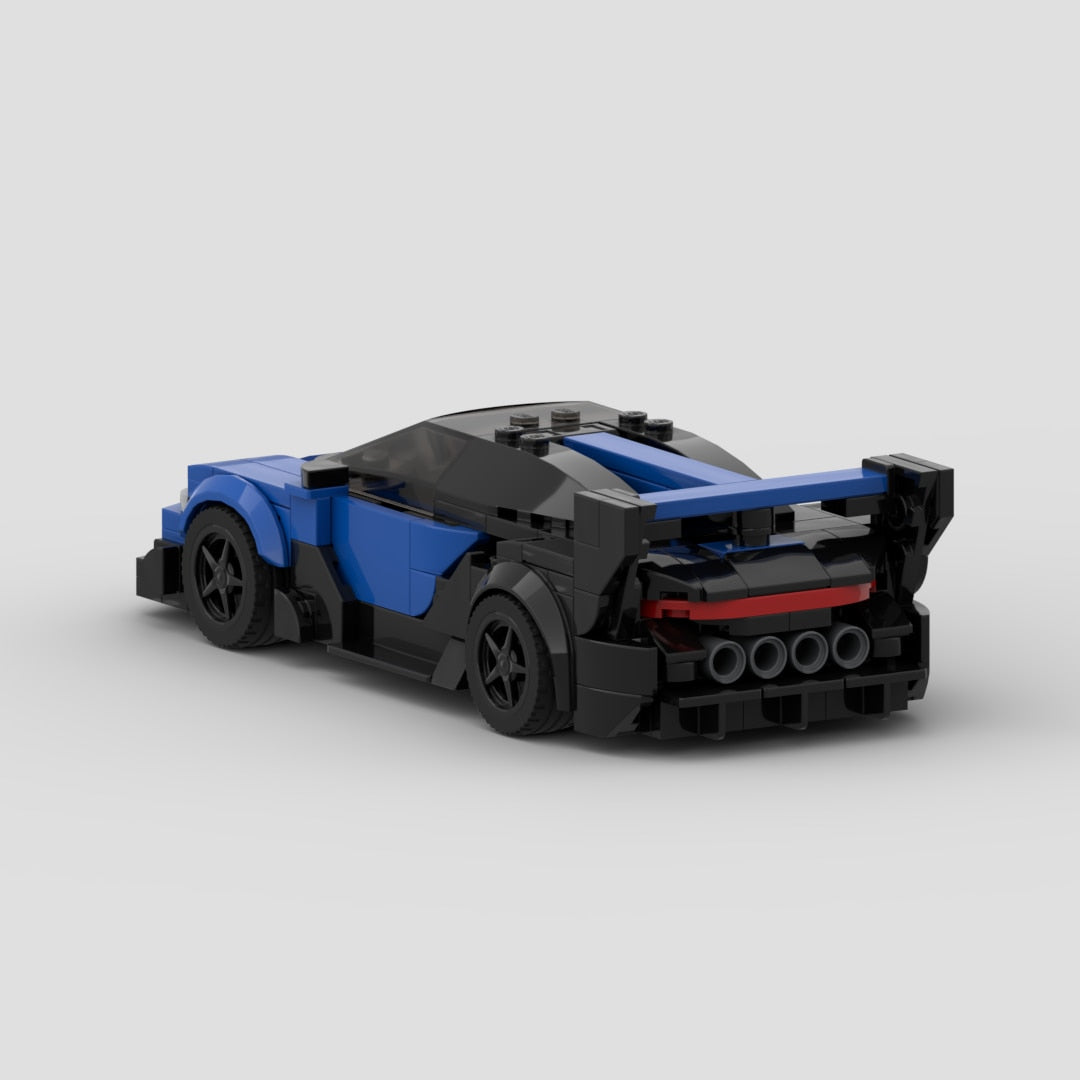 Bugatti Bolide Vision GT Racing, Building Brick Blocks, Blue Racing Car, MOC Lego Compatible Toy, AMB, New!