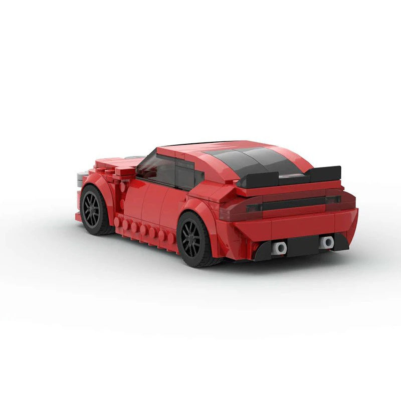 Dodge Charger SRT Hellcat, Lego Compatible Building Bricks, Blocks, Red Car, AMB, NEW!