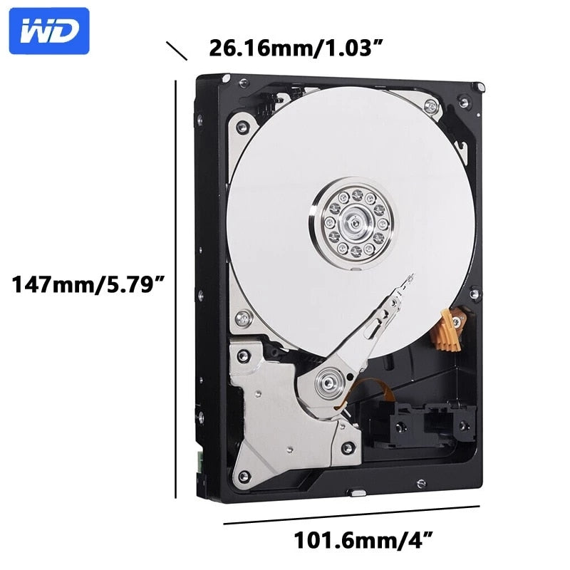 Western Digital WD Blue 1TB Internal Hard Drive Computer Part 5400rpm SATA 3.5" HDD NEW