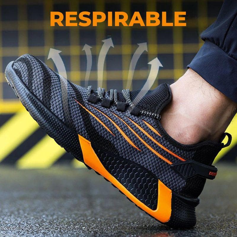 ProteMax Industrial Construction Mens Shoes w/Toe Protection & Puncture Proof Kevlar NEW