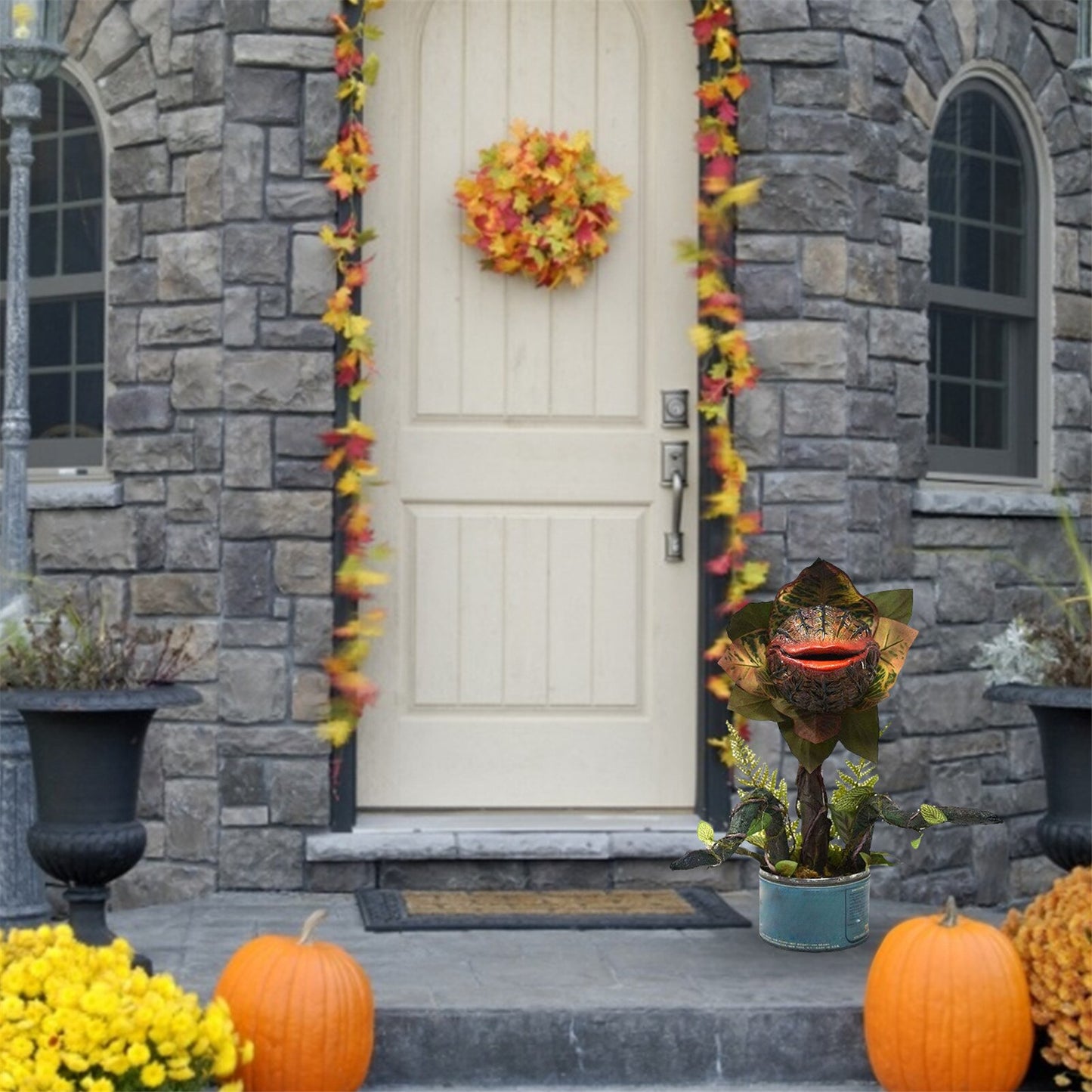 Realistic Piranha Plant Halloween Garden Decor Little Shop Of Horrors NEW