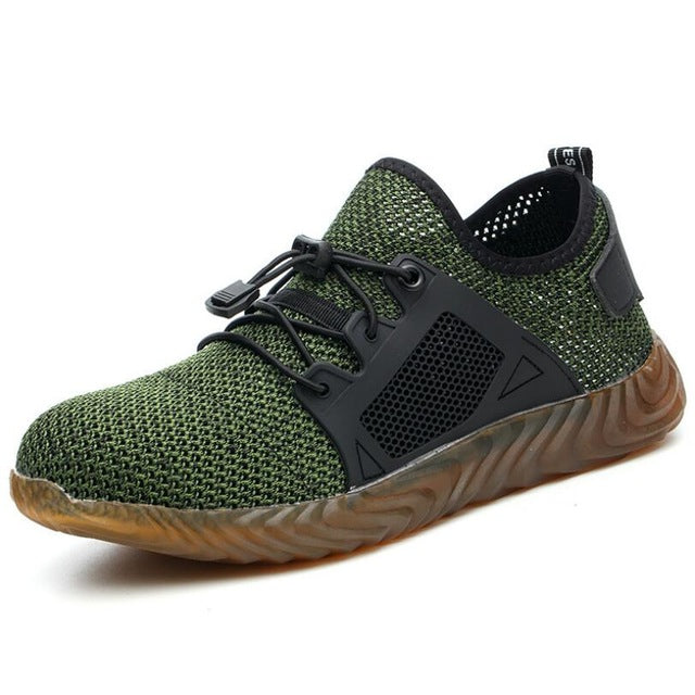 Breathable Mesh Work Shoes Mens Steel Toe Anti-Puncture Protection Casual Comfort NEW