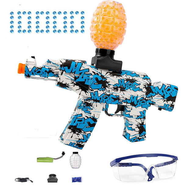 Airsoft Splatter Blaster Gun Electric AK47 & MP5 Rifle Shoots Gel Balls NEW