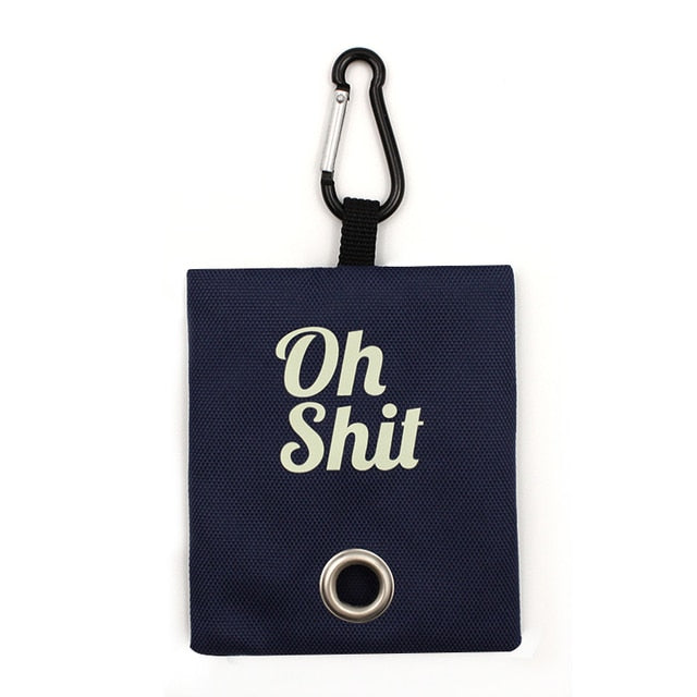 Pets Canvas Waste Bag Oh Shit Dog Supplies Poop Bag NEW