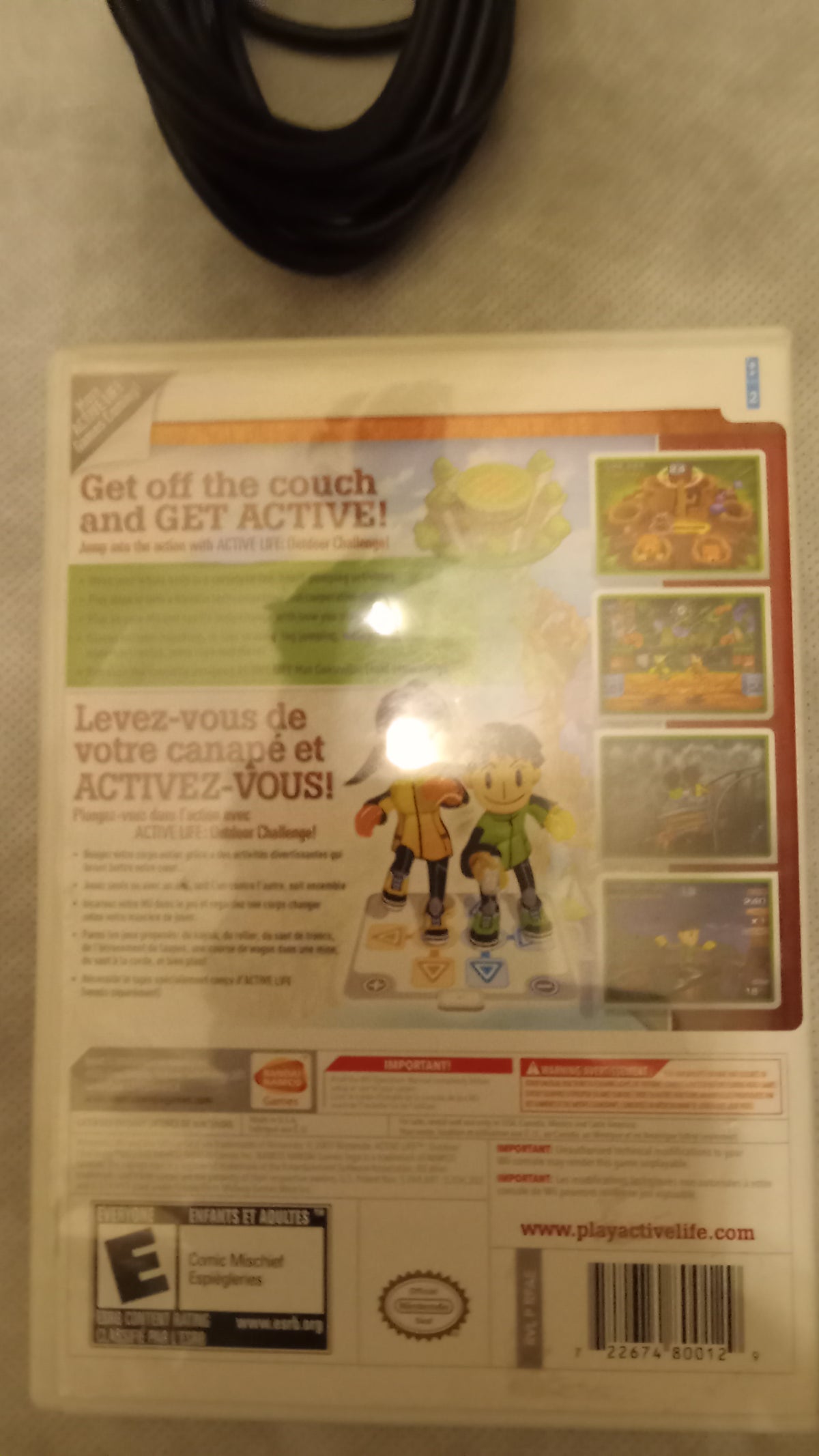 Active Life: Outdoor Challenge Bundle with Mat Controller (Nintendo Wii, 2008)