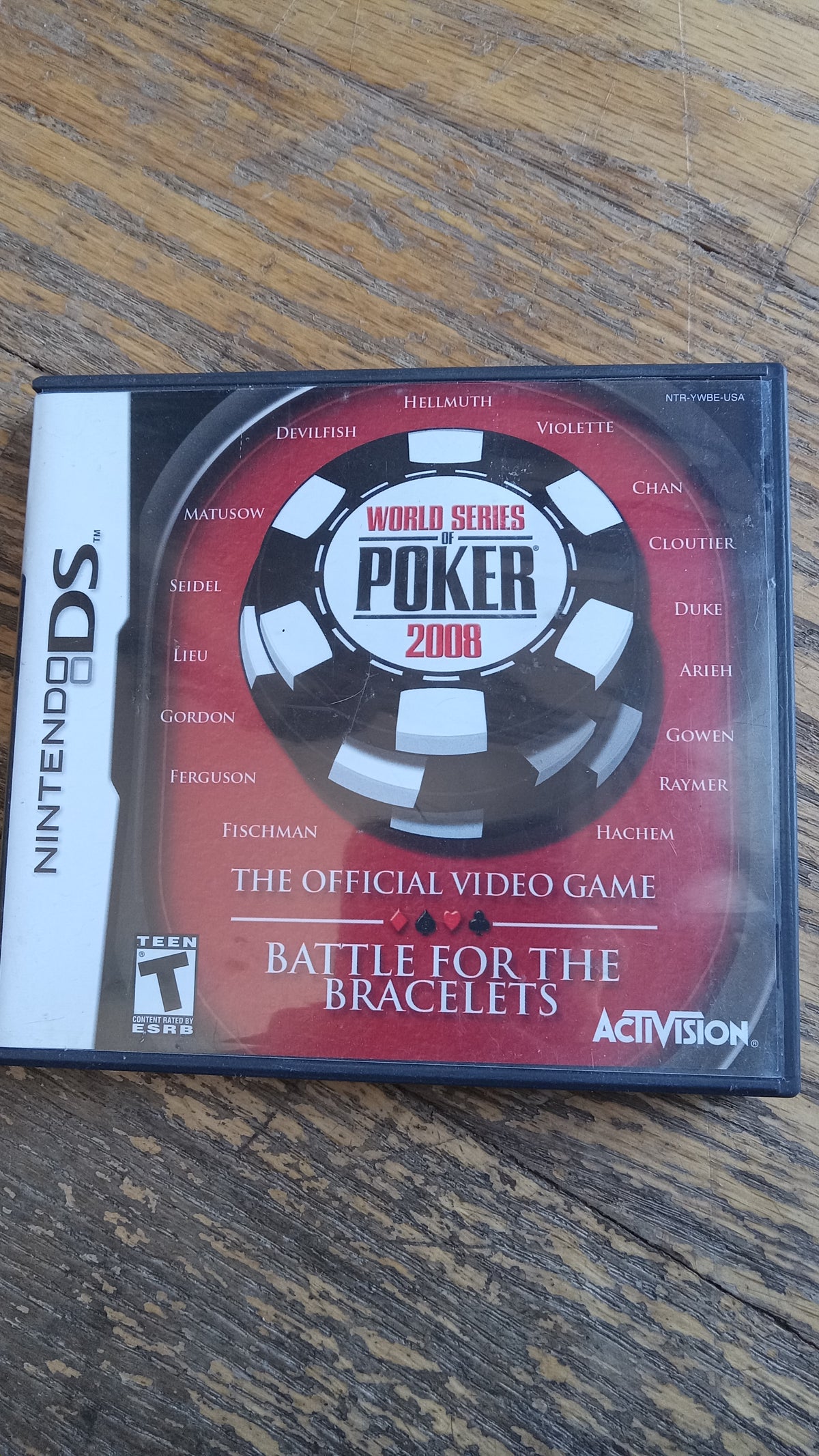 World Series of Poker 2008: Battle for the Bracelets (Nintendo DS) USED