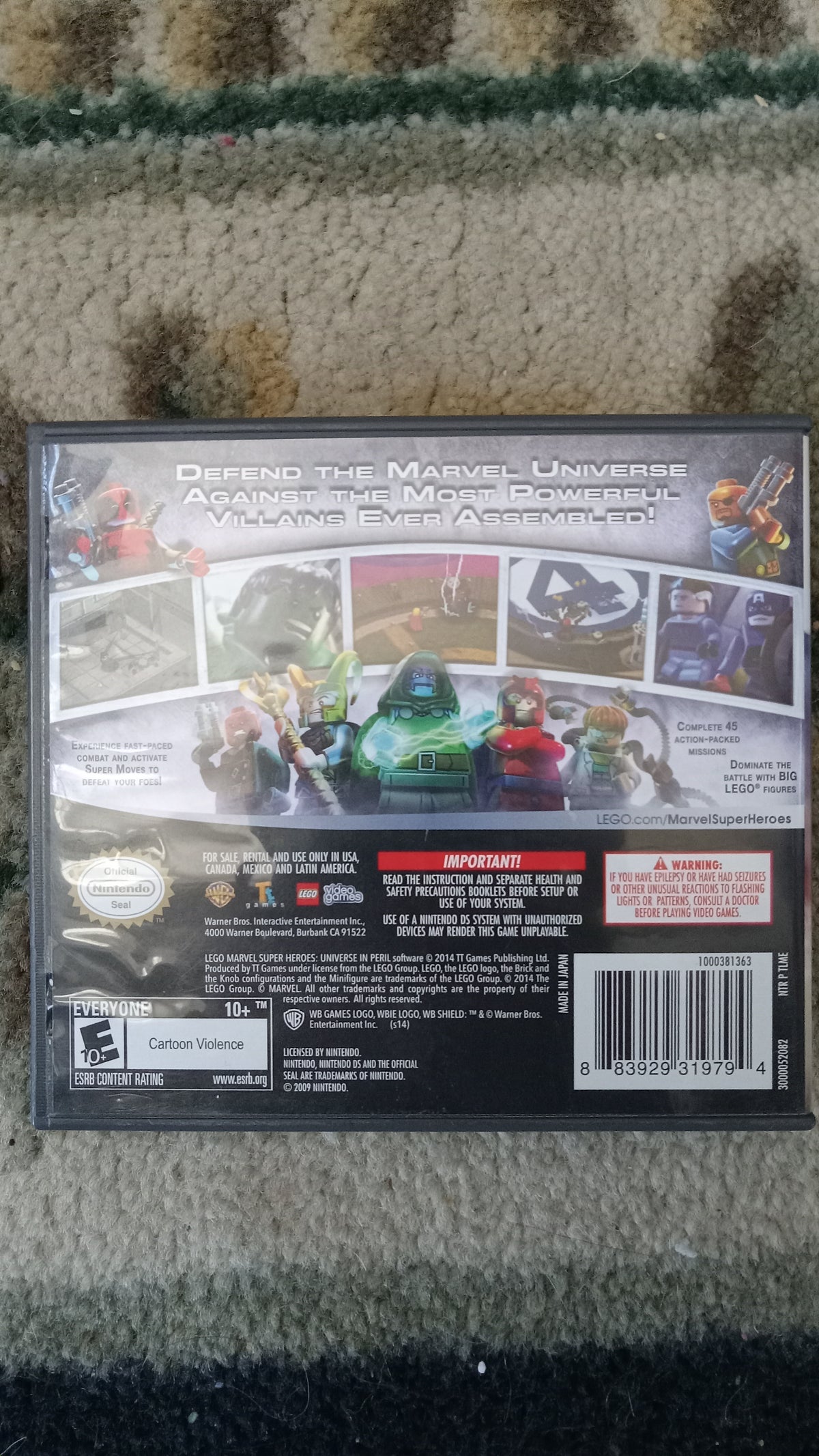 LEGO Marvel Super Heroes: Universe in Peril - Nintendo DS USED