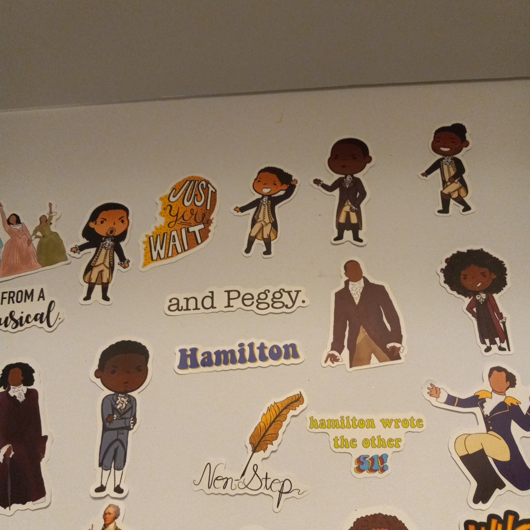 Founding Fathers Variety Pack of 52 Stickers, George Washington, Hamilton, USA History NEW