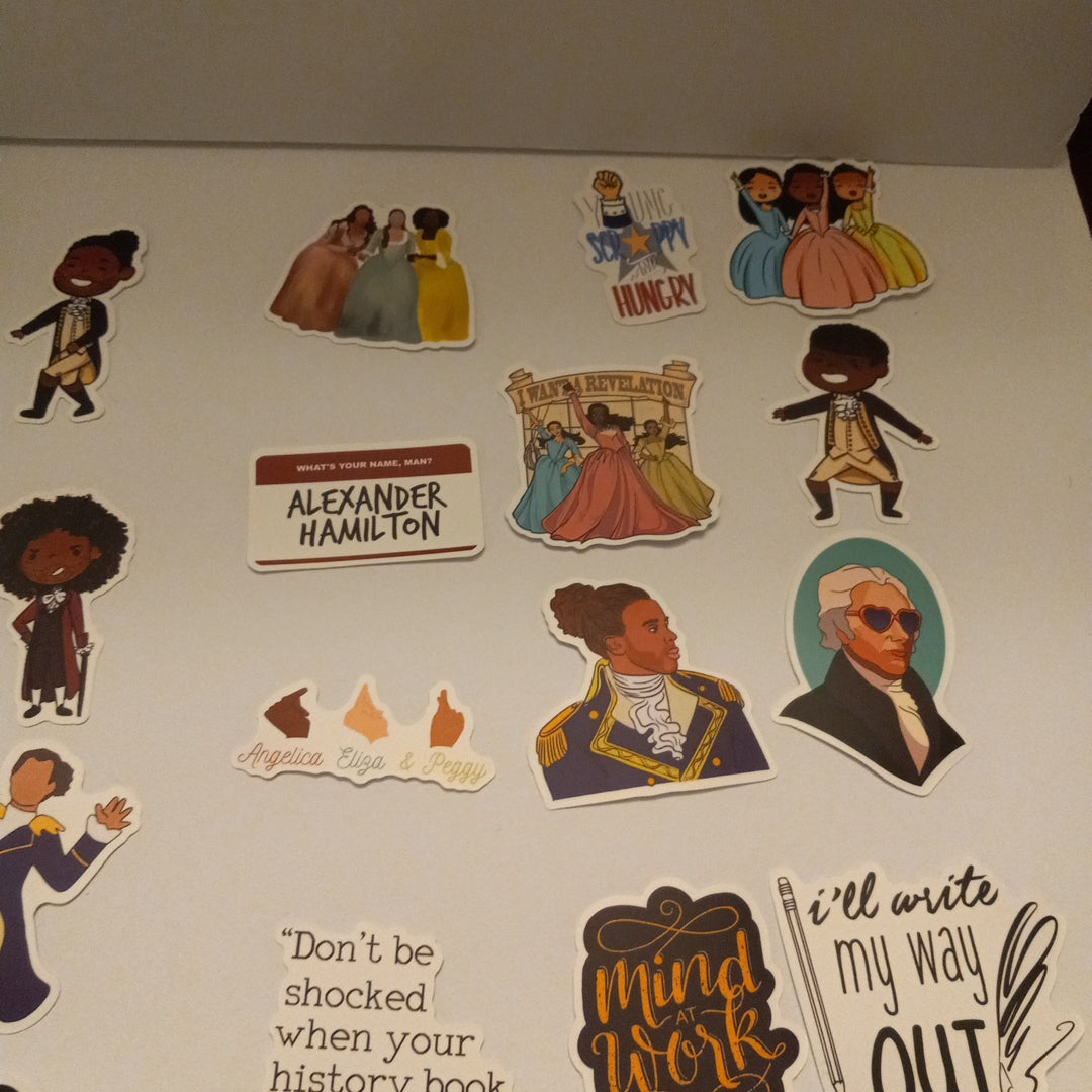 Founding Fathers Variety Pack of 52 Stickers, George Washington, Hamilton, USA History NEW