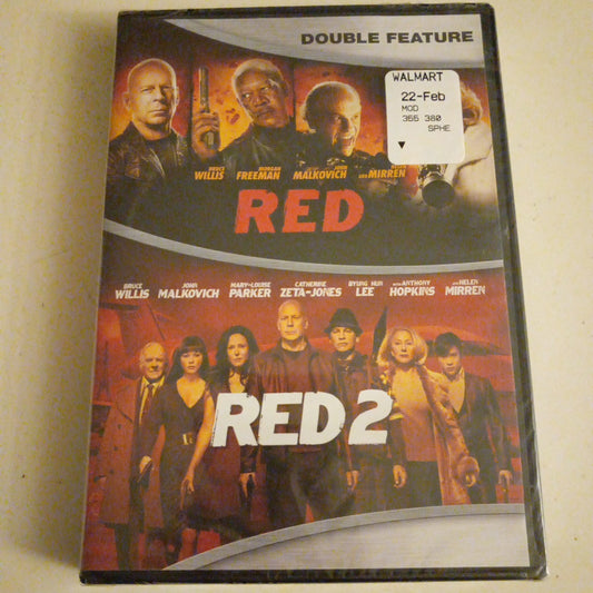 Red & Red 2, Double Feature DVD Movie, Bruce Willis Widescreen, Rated PG-13, NEW