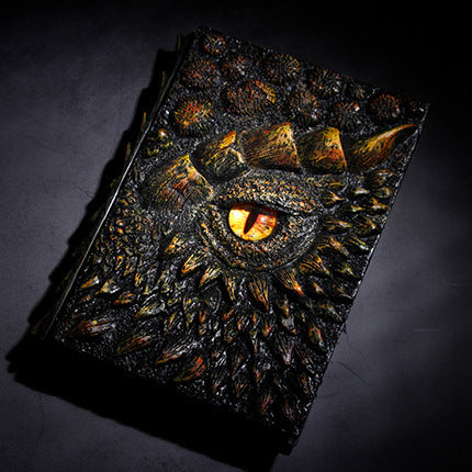 3D Dragon Embossed Diary Relief Design Blank Pages NEW