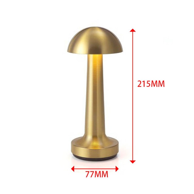 Retro Bar LED Touch Table Lamp Cordless Warm White Light AMB
