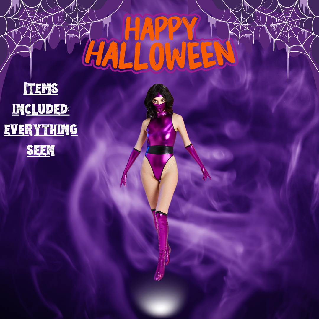 Ninja Costumes Women Stealth Warrior, Cosplay Halloween Costume Multiple Colors, NEW