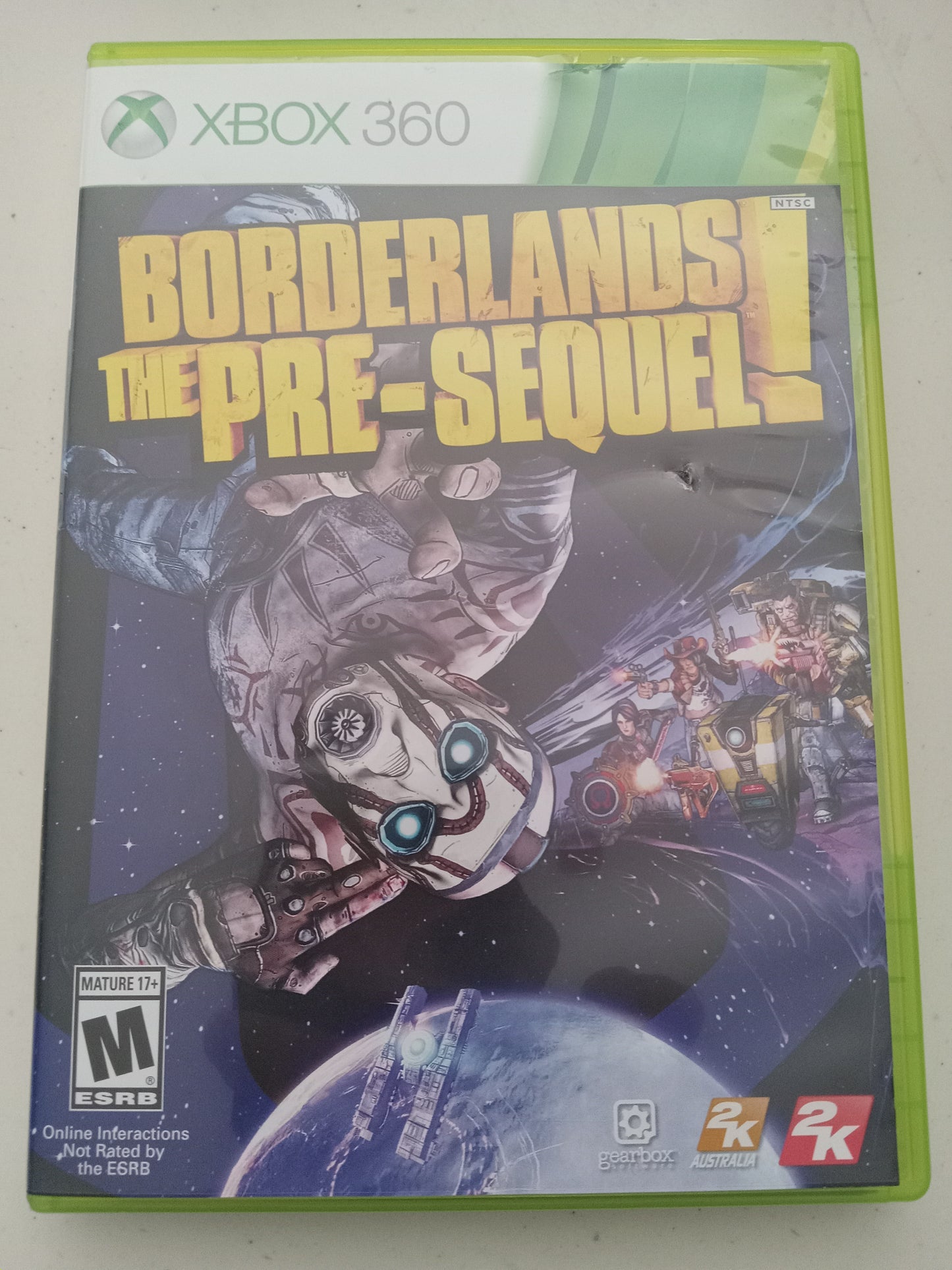 Boarderlands The Pre-Sequel! Xbox 360 Video Game, Rated M, USED
