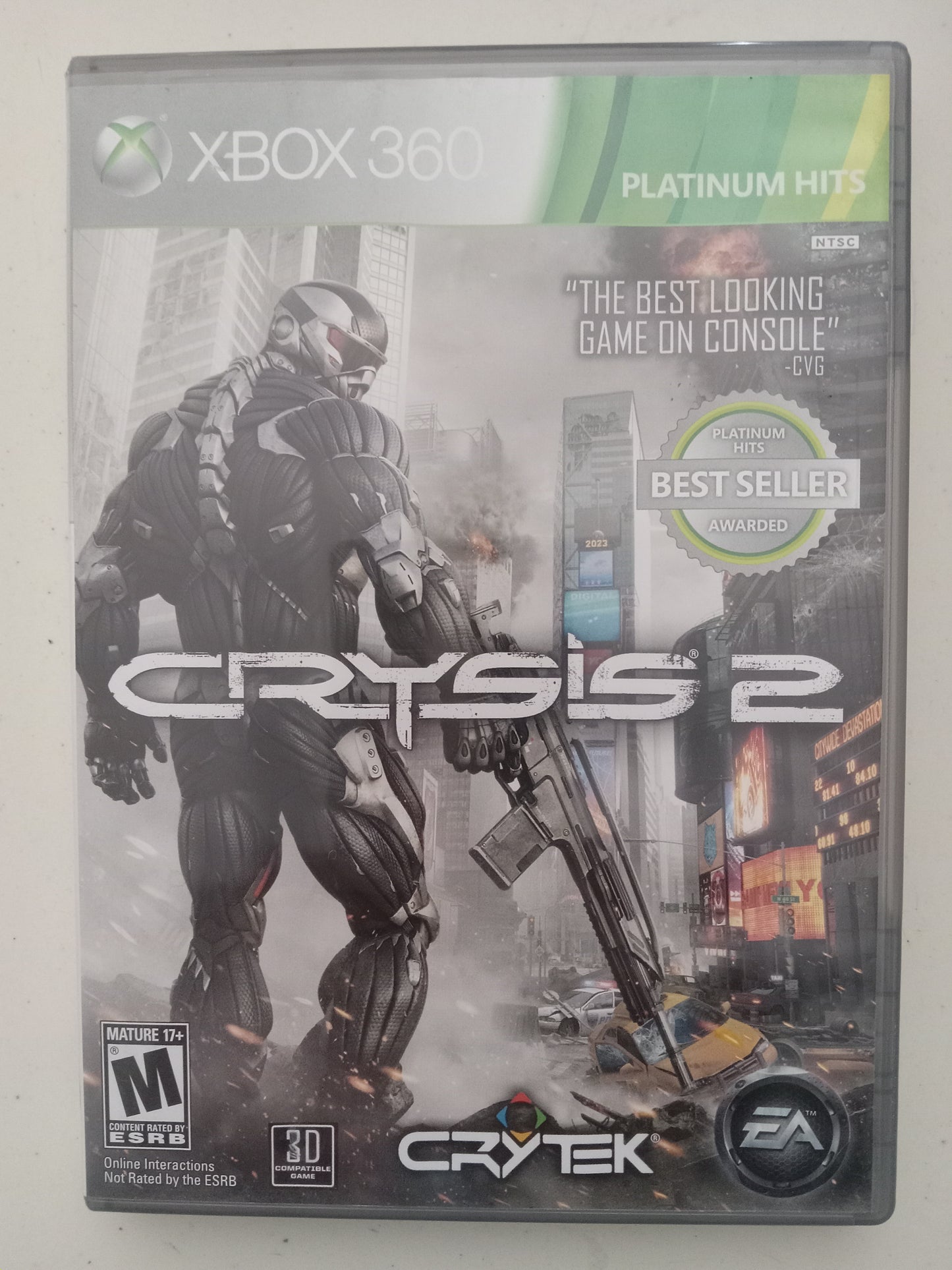 Crysis 2 Xbox 360 Video Game, Rated M, USED