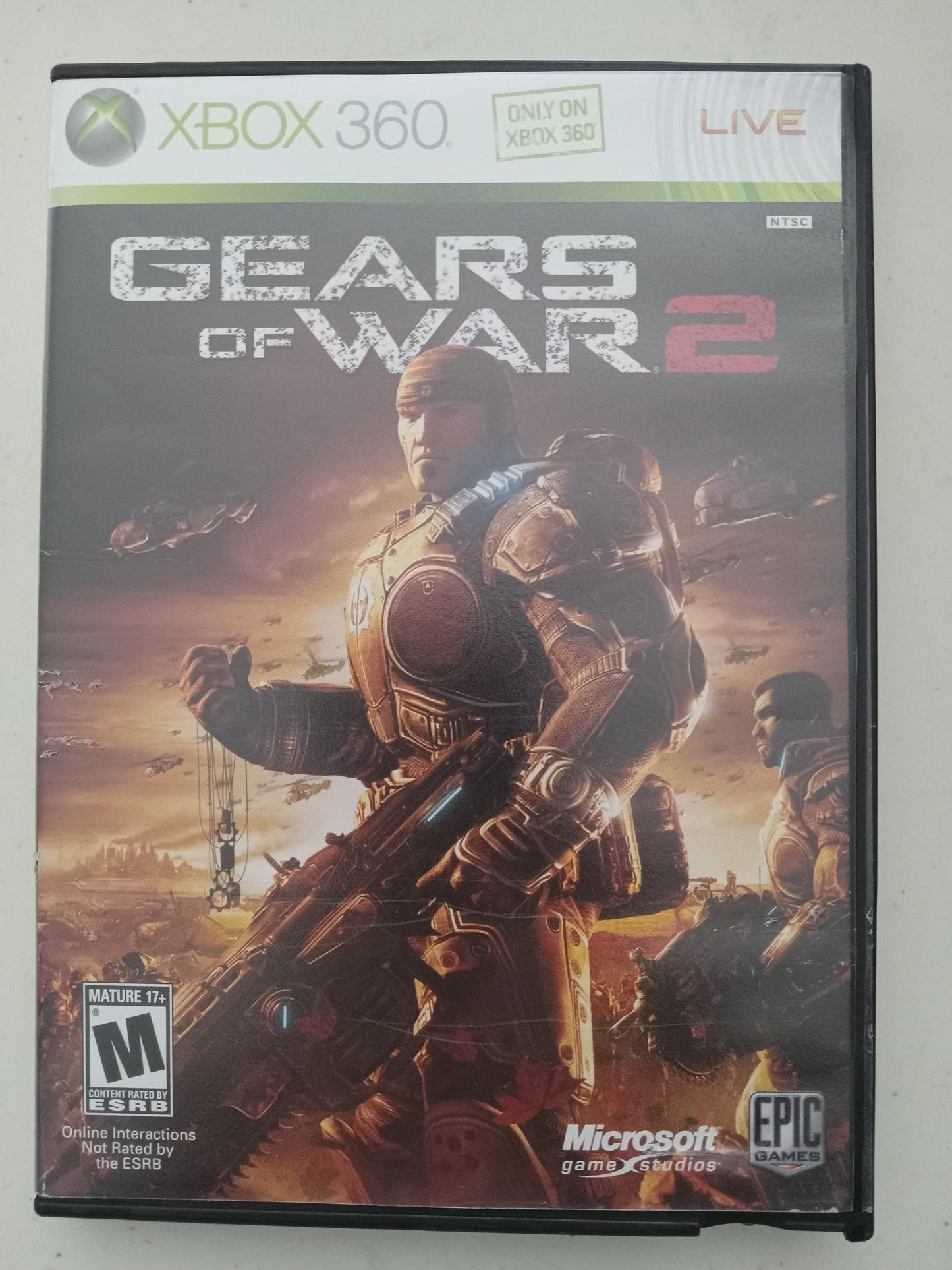 Gears of War 2 Xbox 360 Video Game, Rated M, USED