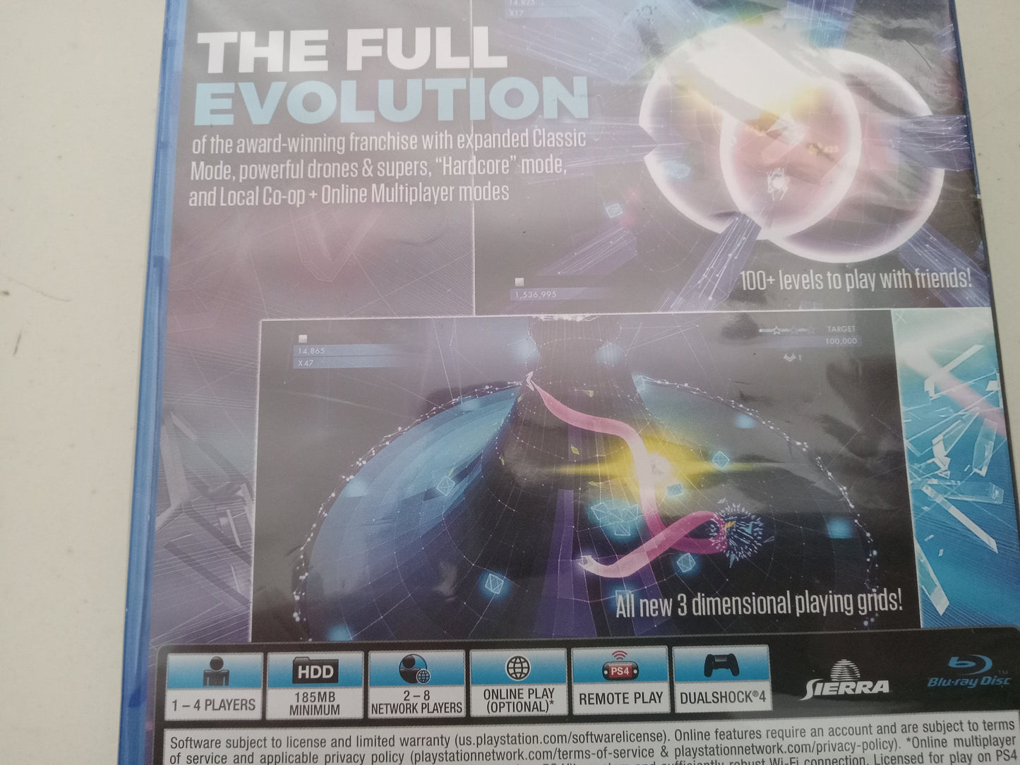 Geometry Wars 3 Dimensions Evolved Playstation 4 PS4 Video Game, Rated E, NEW