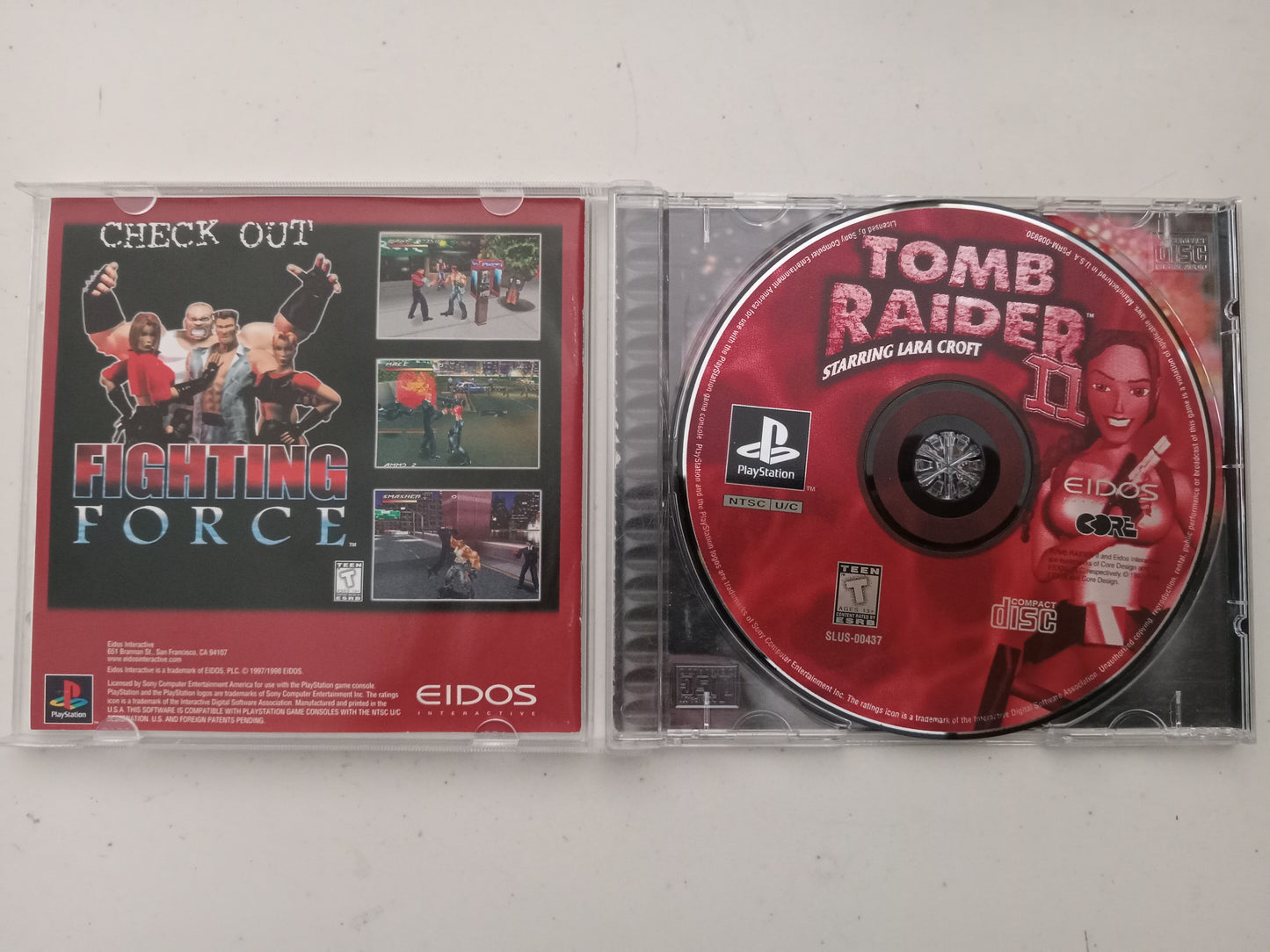 Tomb Raider II 2, Lara Croft, Playstation 1 PS1 Video Game, Rated T, USED