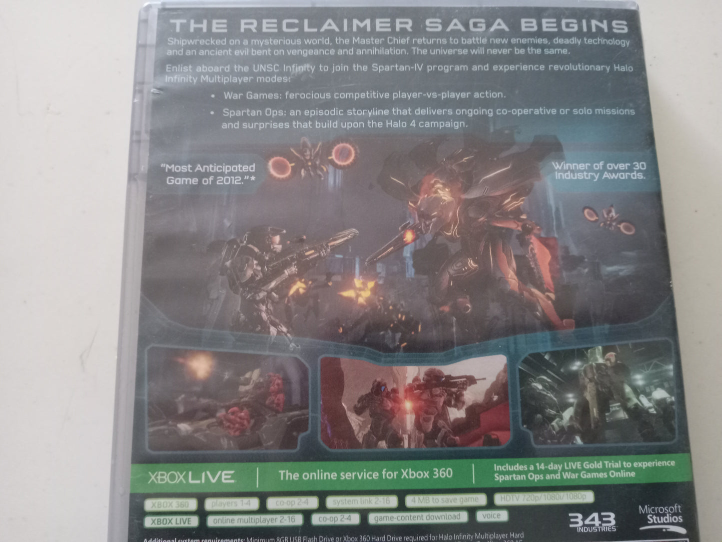 Halo 4 Xbox 360 Video Game, Disc 2 ONLY, (Disc 1 Missing) Rated M, USED