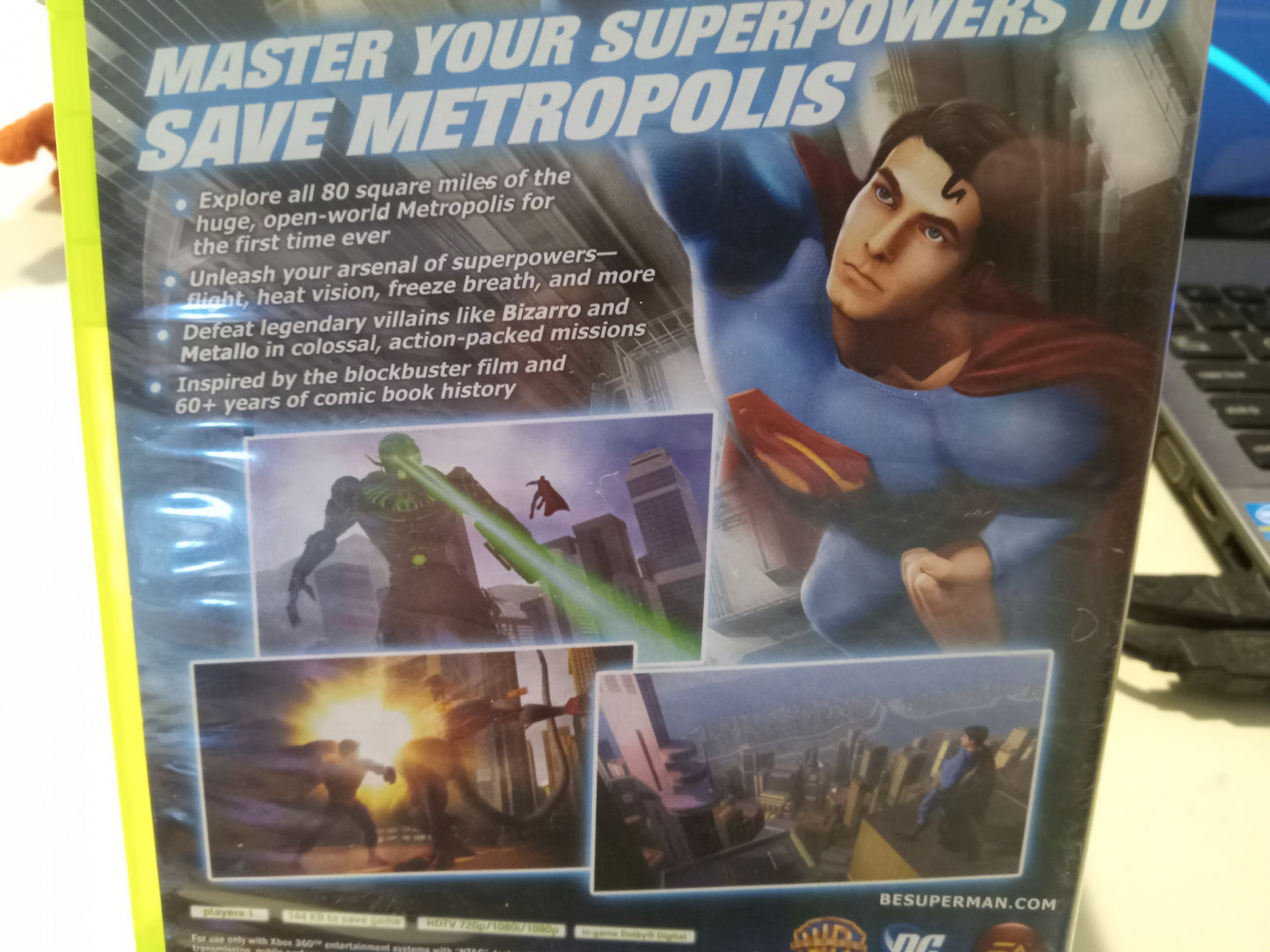 Superman Returns Xbox 360 Video Game, Rated T, USED