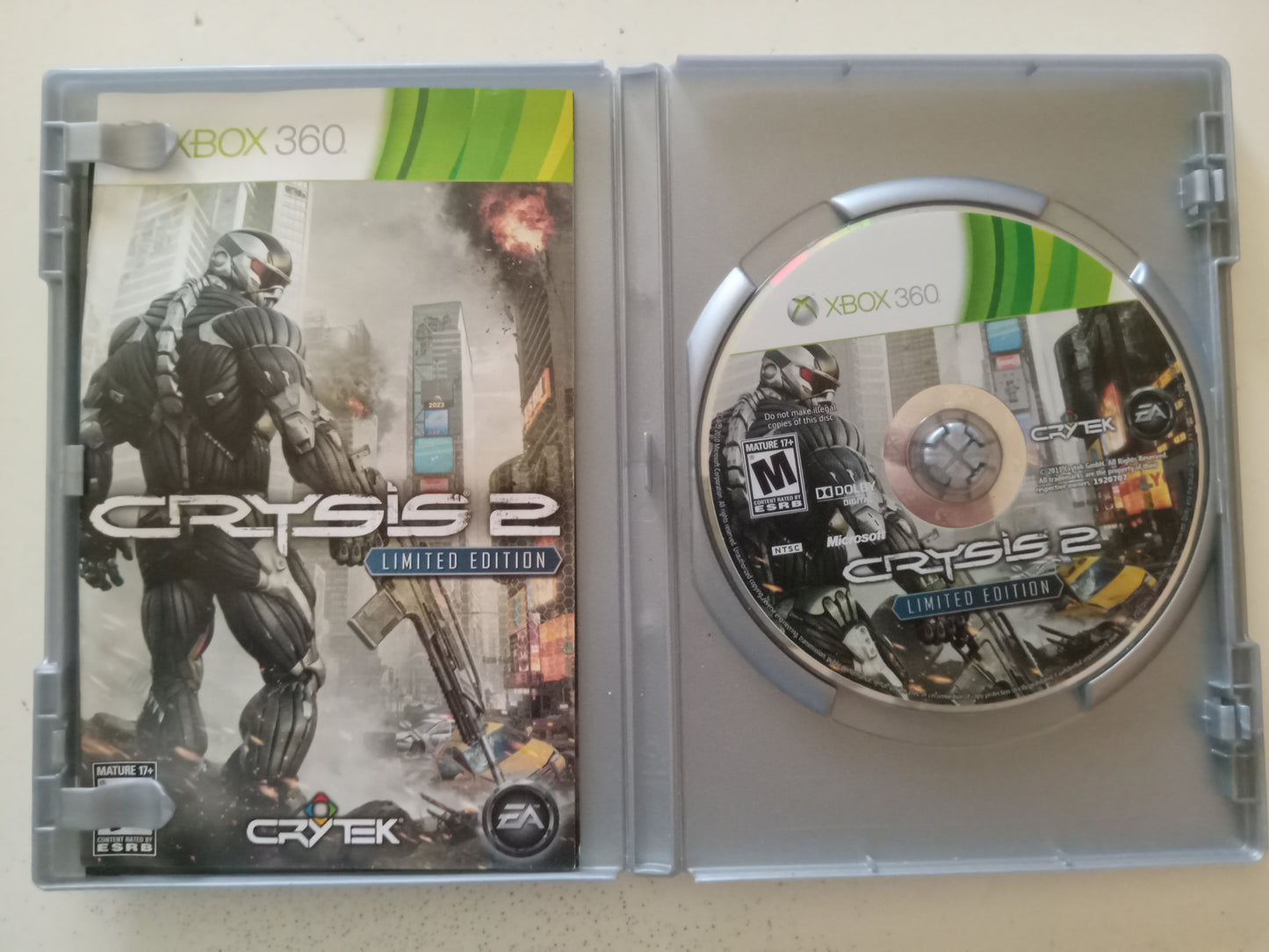 Crysis 2 Limited Edition Xbox 360 Video Game, Rated M, USED