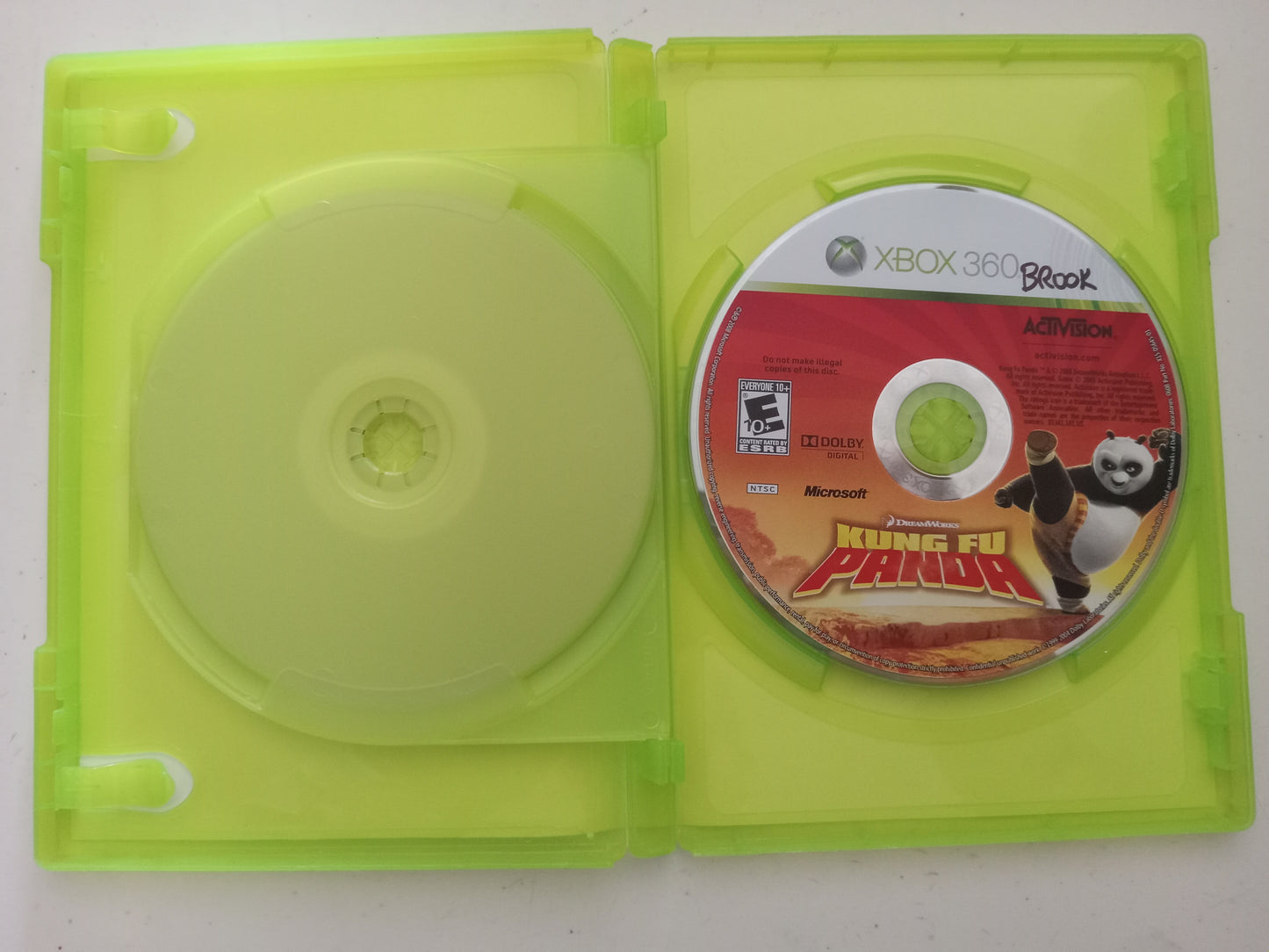 Lego Indiana Jones the Original Adventures & Kung Fu Panda, Xbox 360 Video Games (combo case), Rated E, USED