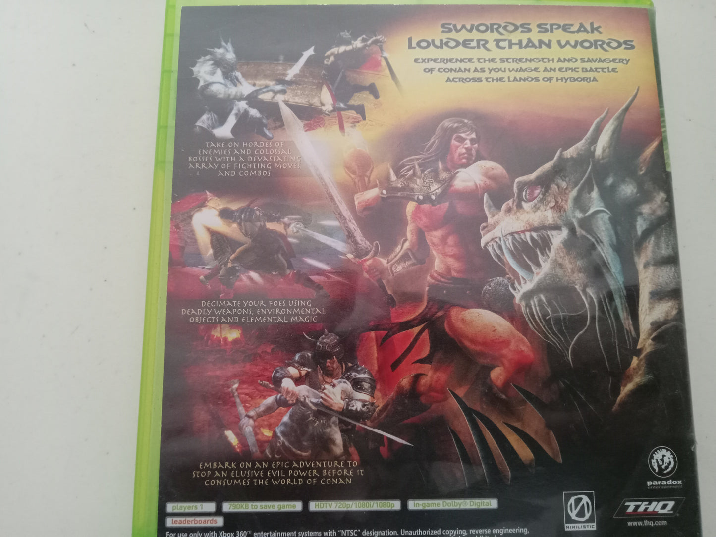 Conan, Xbox 360 Video Game, Rated M, USED