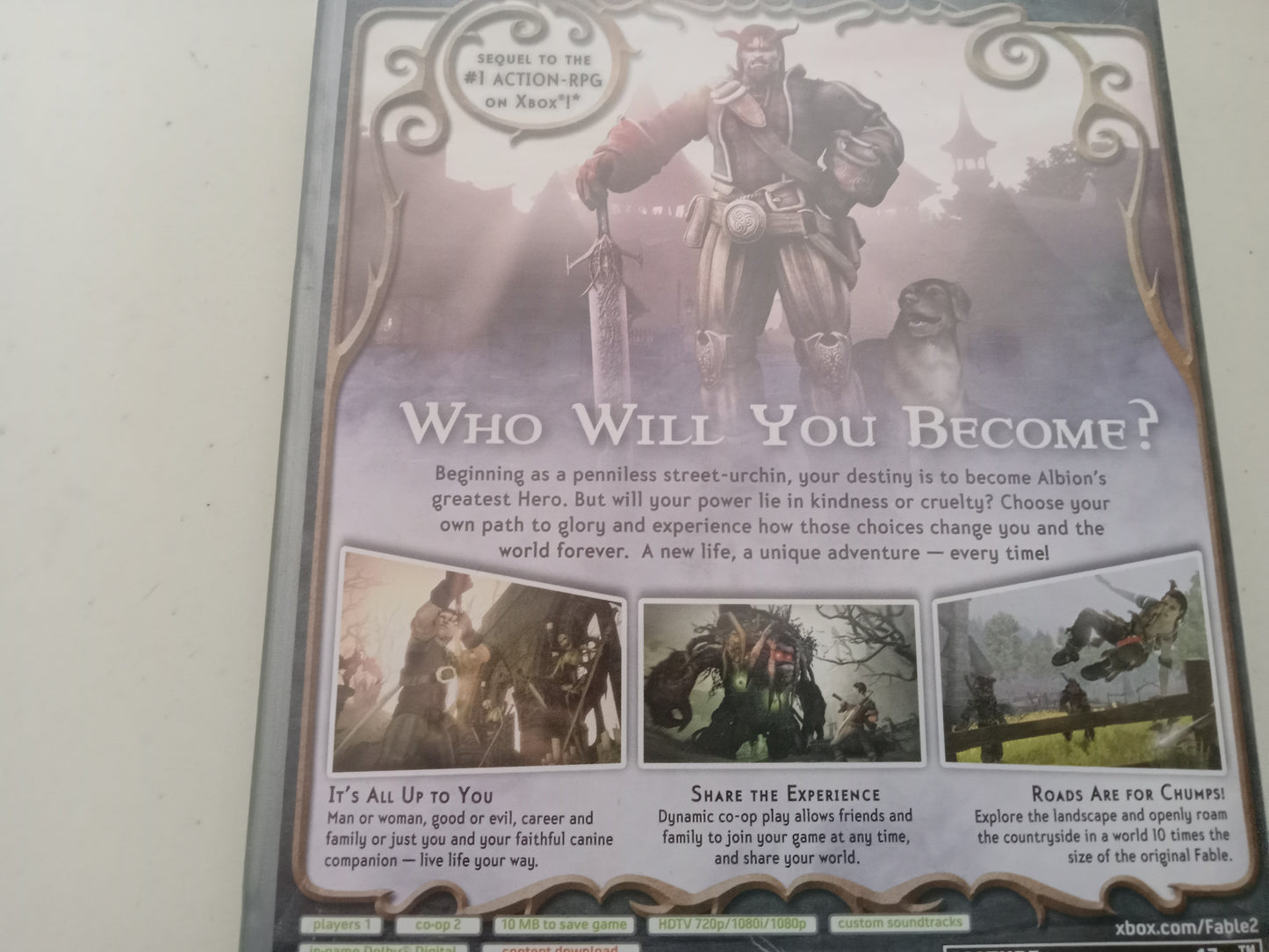 Fable II 2, Xbox 360 Video Game, Rated M, USED