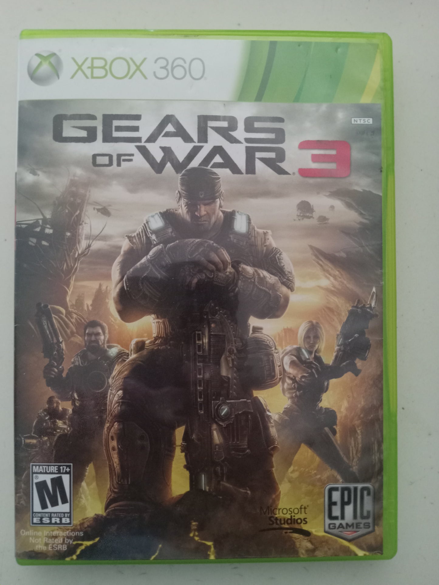 Gears of War 3, Xbox 360 Video Game, Rated M, USED