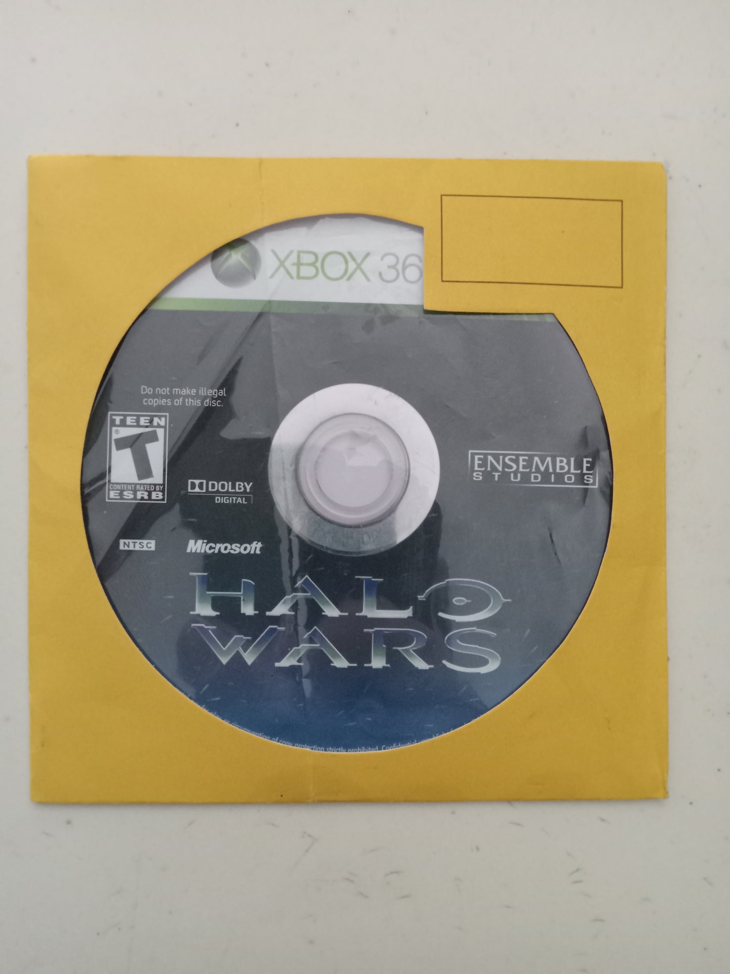 Halo Wars, Platinum Hits, Xbox 360 Video Game, Rated T, USED