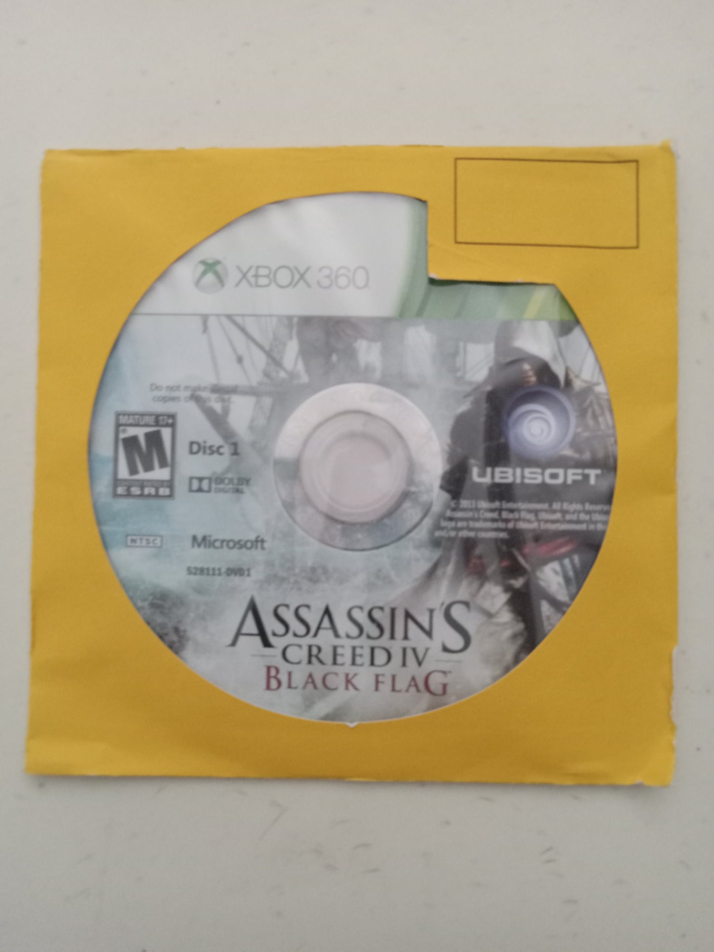 Assassin's Creed IV 4, Black Flag Xbox 360 Video Game, Rated M, USED