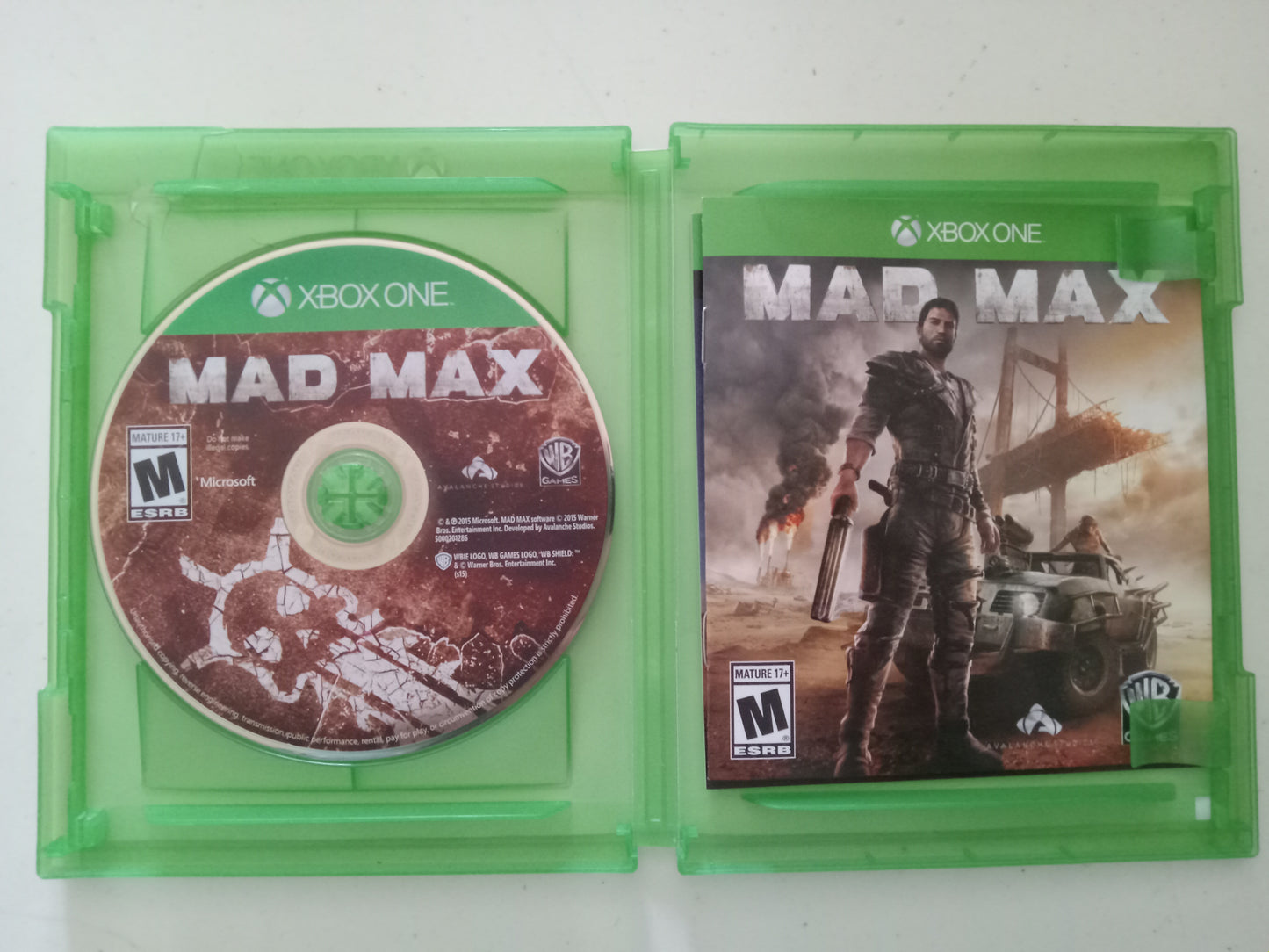 Mad Max, Xbox One Video Game, Rated M, USED