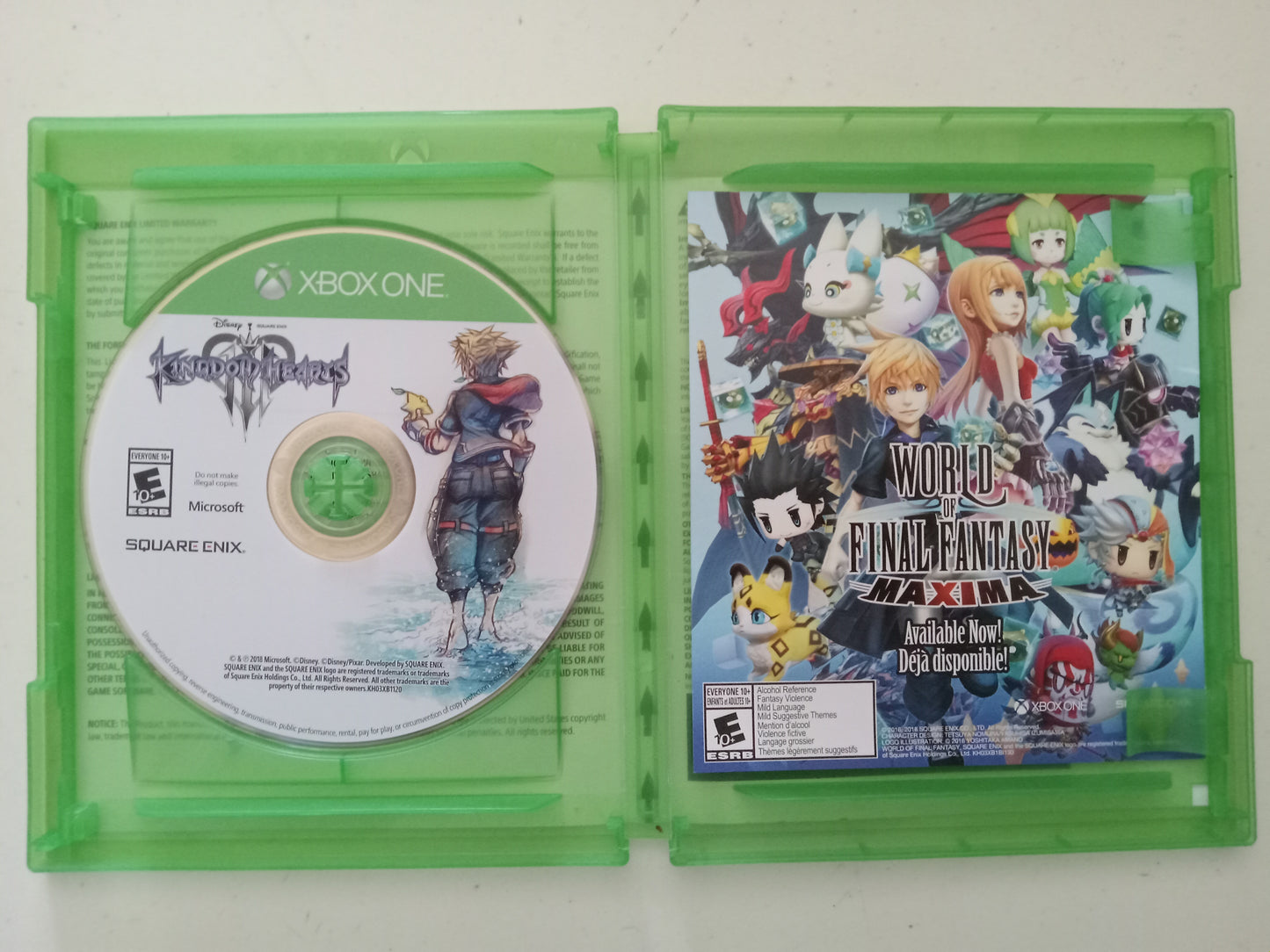 Kingdom Hearts III 3, Xbox One Video Game, Rated E, USED