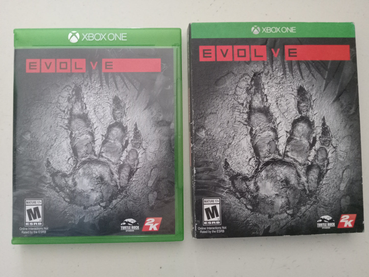 Evolve, Xbox One Video Game, Rated M, USED