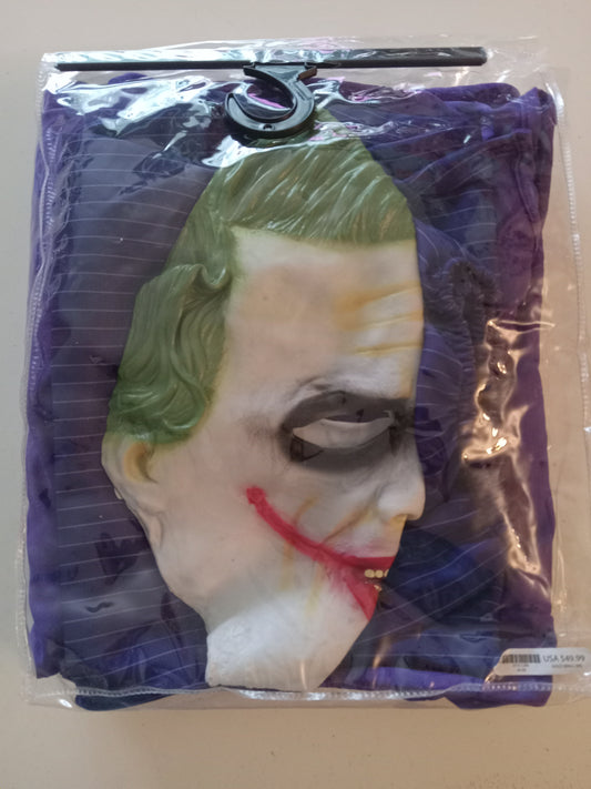 Joker Heath Ledger Complete Costume Halloween Cosplay Dark Knight Mask Pants Outfit Vest Jacket USED