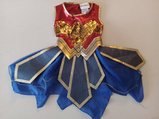 Wonder Woman WW84 Cosplay Halloween Costume Child Small, USED