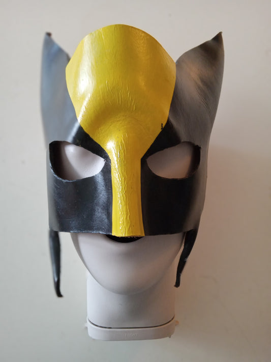 Wolverine Leather Face Mask Partial Covering Cosplay Halloween Costume Accessory USED