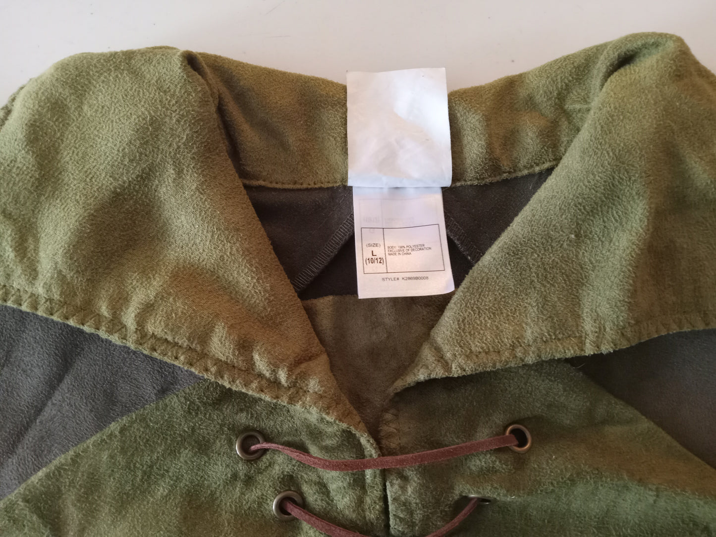 Peter Pan Woodsman Medieval Twilight Princess Link Cosplay Child's Halloween Costume USED