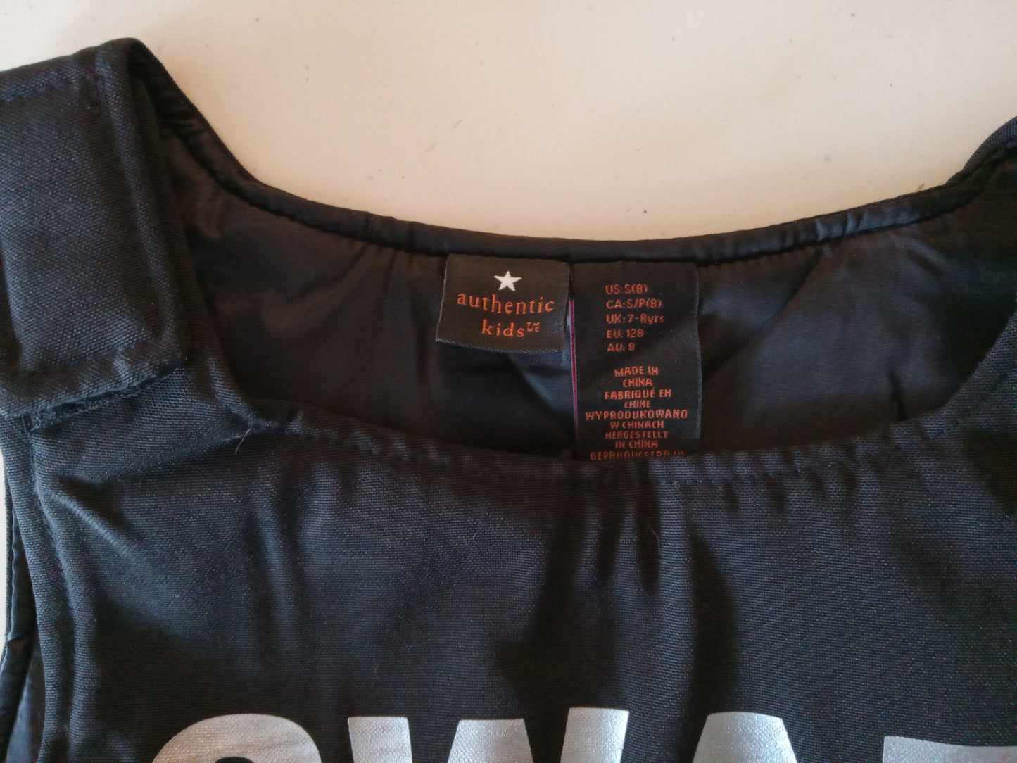 SWAT Police Uniform Jumpsuit Armor Vest Helmet Cosplay Child's Halloween Costume USED