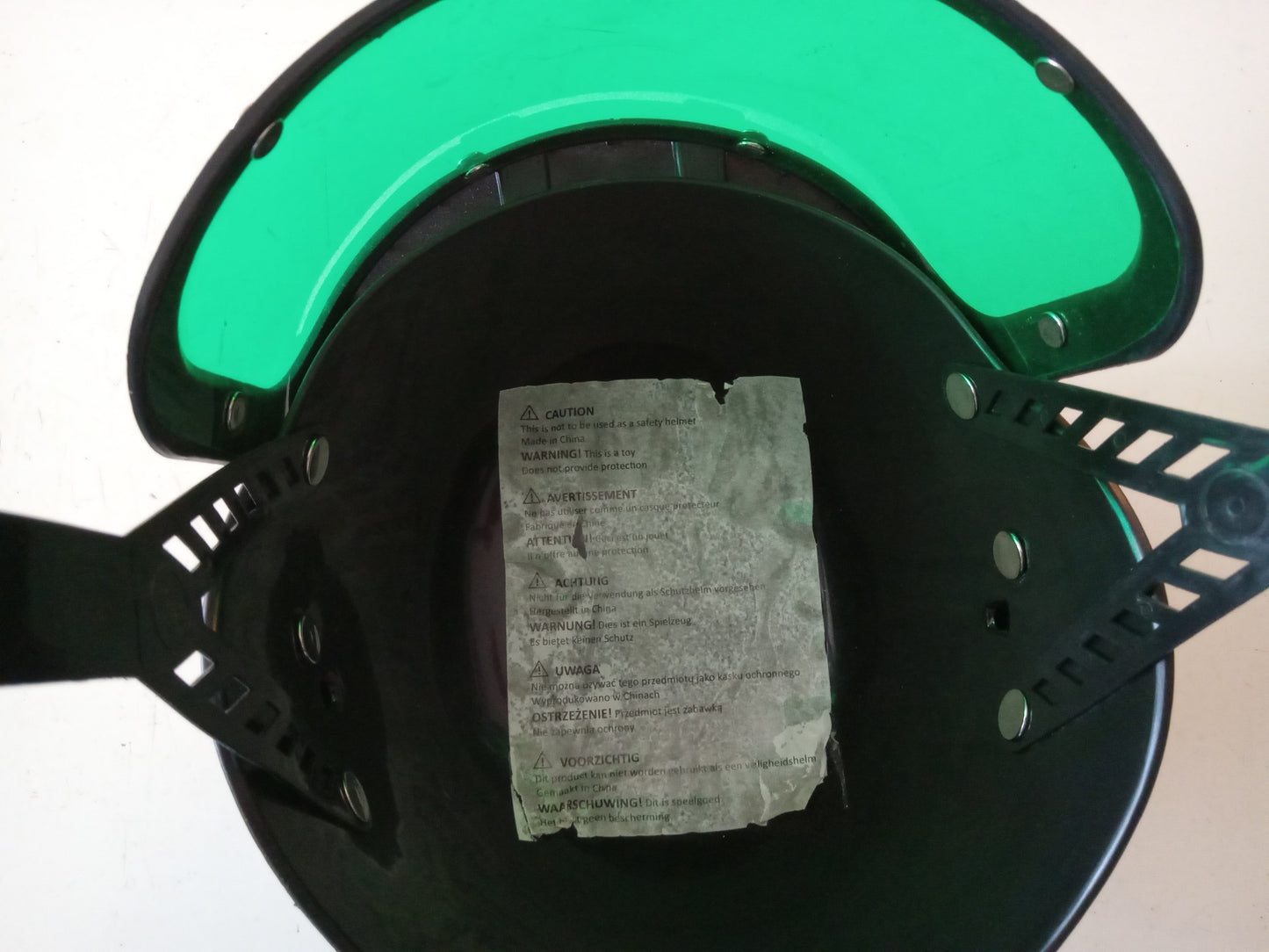 SWAT Police Uniform Jumpsuit Armor Vest Helmet Cosplay Child's Halloween Costume USED